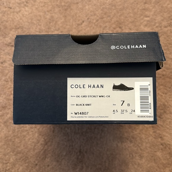 Cole Haan Women’s OriginalGrand Stretchlite Wingtip Oxford Black Size 7 - Picture 12 of 13